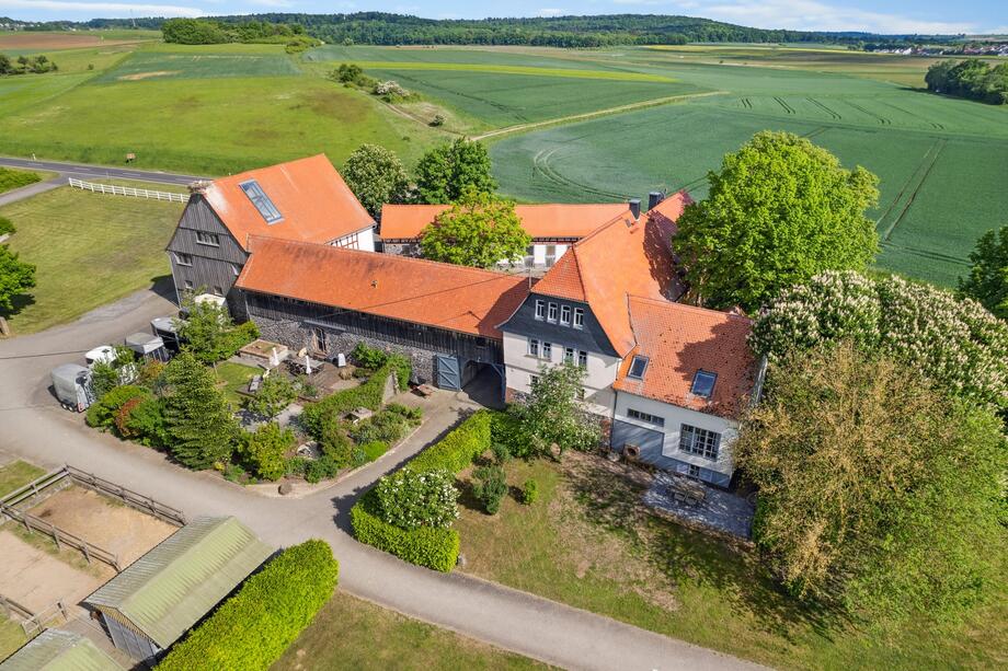 Luftaufnahme der Bingenheimer Mühle